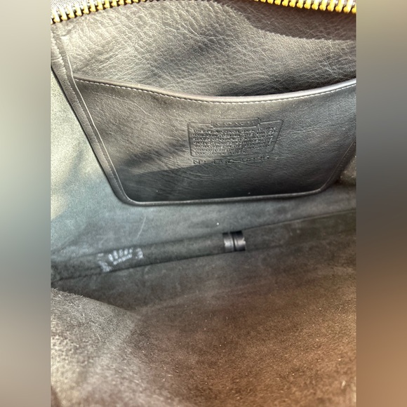 NWT XL Vintage Coach Zip Portfolio Leather Document Laptop Bag 5225, black - Picture 10 of 10
